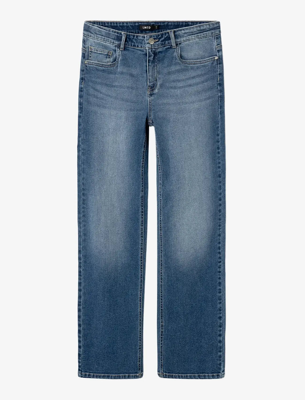 LMTD - NLFTARIANNES DNM LW STRAIGHT PANT NOOS - regular jeans - dark blue denim - 3