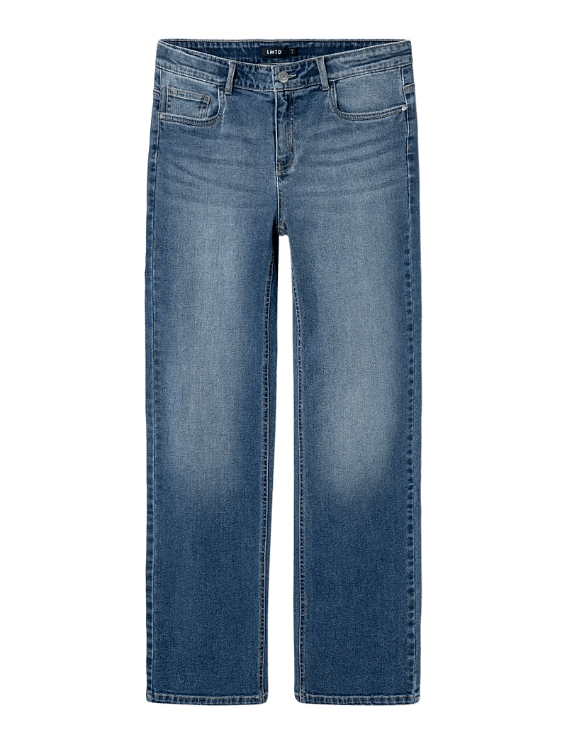 LMTD - NLFTARIANNES DNM LW STRAIGHT PANT NOOS - regular jeans - dark blue denim - 3