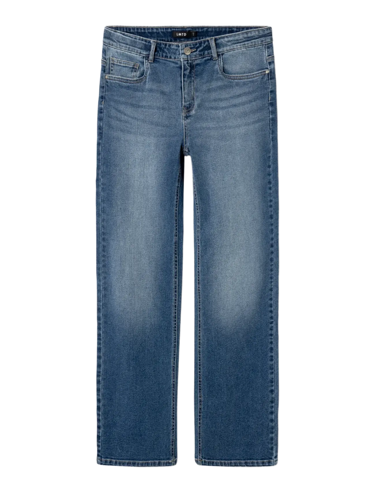 LMTD - NLFTARIANNES DNM LW STRAIGHT PANT NOOS - regular jeans - dark blue denim - 3