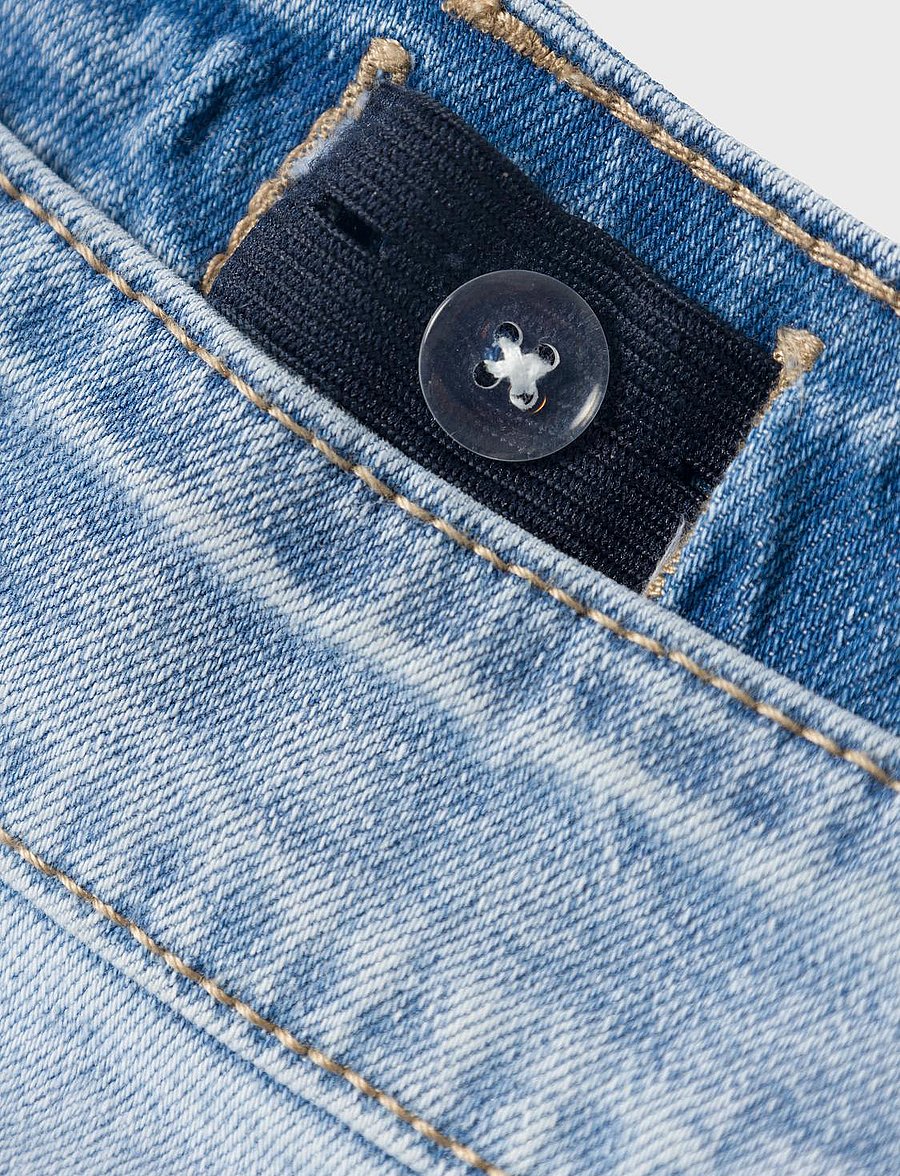 LMTD - NLFTARIANNES DNM LW STRAIGHT PANT NOOS - regular jeans - light blue denim - 4