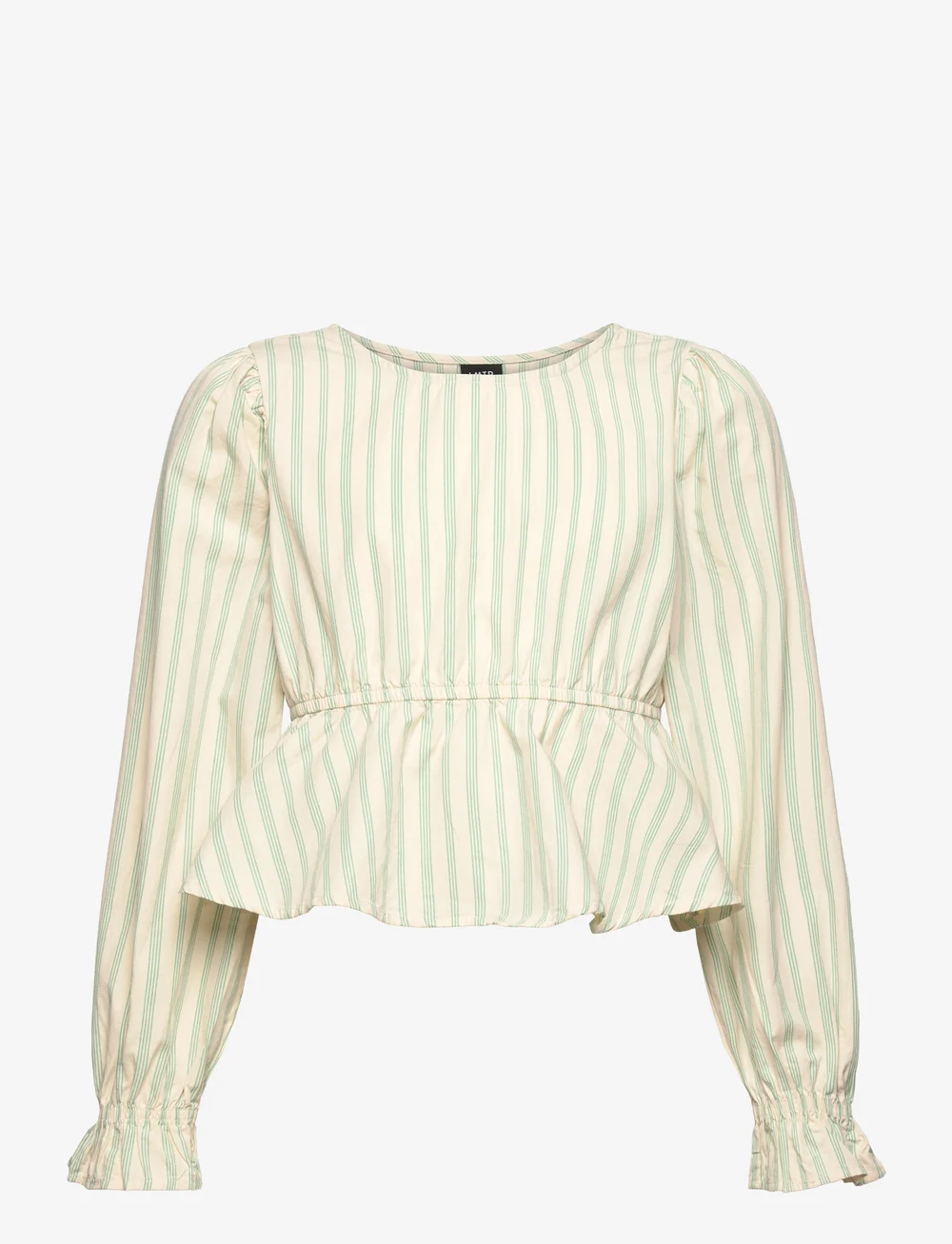 LMTD - NLFTIPSY LS CROP PEBLUM SHIRT - blusen & tuniken - turtledove - 0