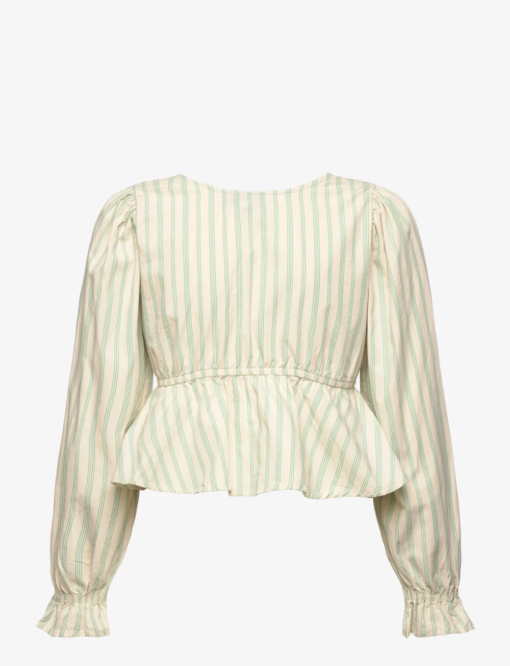 LMTD - NLFTIPSY LS CROP PEBLUM SHIRT - blusen & tuniken - turtledove - 1