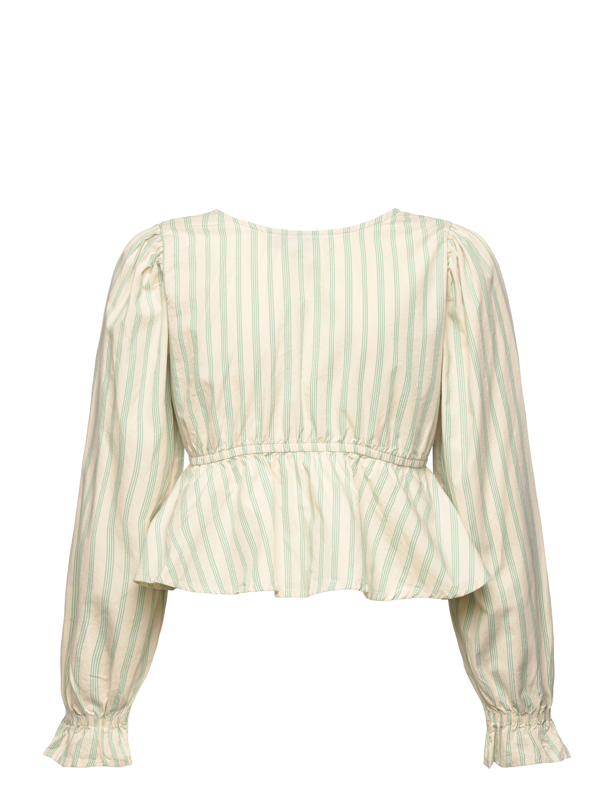 LMTD - NLFTIPSY LS CROP PEBLUM SHIRT - turtledove - 1