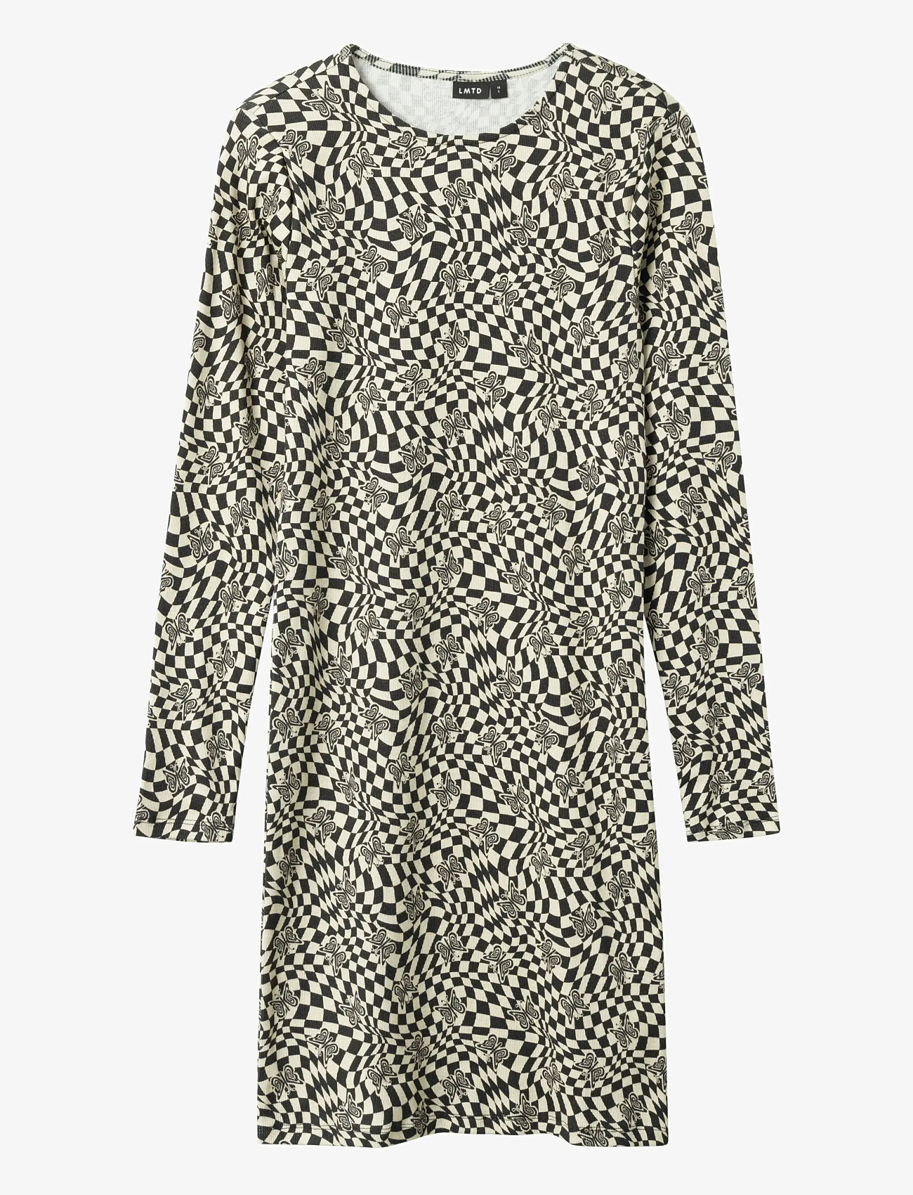 LMTD - NLFTADIDA LS MIDI DRESS - langærmede hverdagskjoler - black - 0
