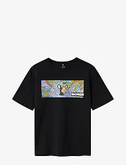LMTD - NLMAVAN BOREDOFD SS L TOP BOX SKY - kortärmade t-shirts - black - 1