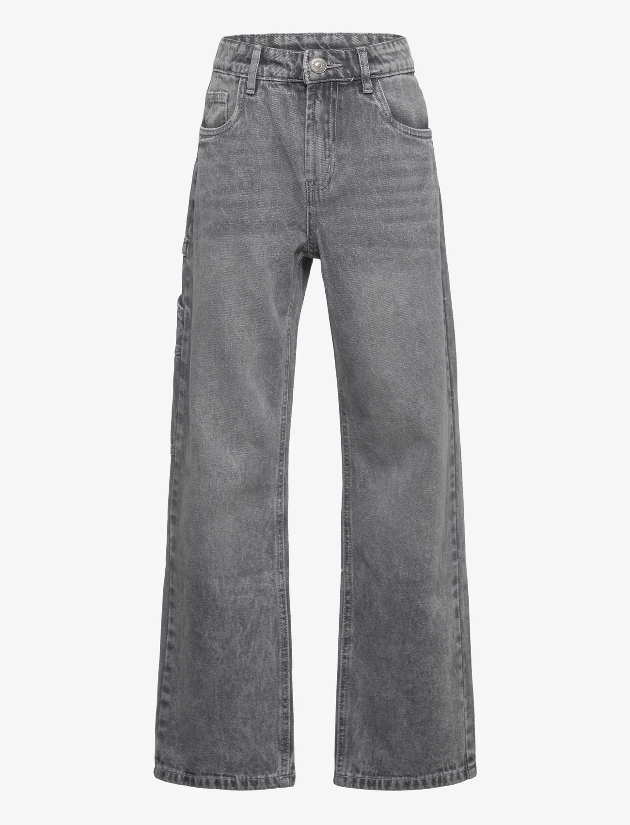LMTD - NLMWORKGRIZZA DNM STRAIGHT PANT - jeans met wijde pijpen - light grey denim - 0