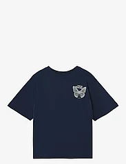 LMTD - NLFTHOUGHTS SS SHORT L TOP - kortærmede t-shirts - dress blues - 0