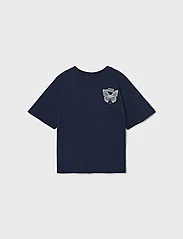 LMTD - NLFTHOUGHTS SS SHORT L TOP - kortærmede t-shirts - dress blues - 4