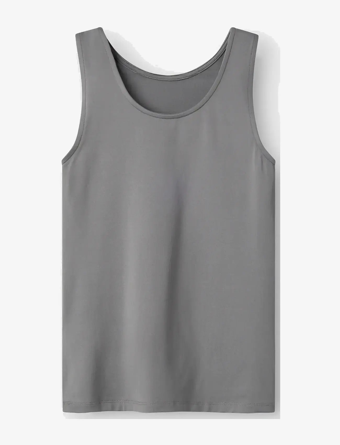 LMTD - NLFDINCI SL SHORT TANK TOP - linnen - sharkskin - 2