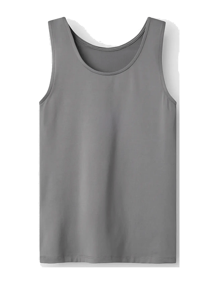 LMTD - NLFDINCI SL SHORT TANK TOP - tanktops - sharkskin - 2