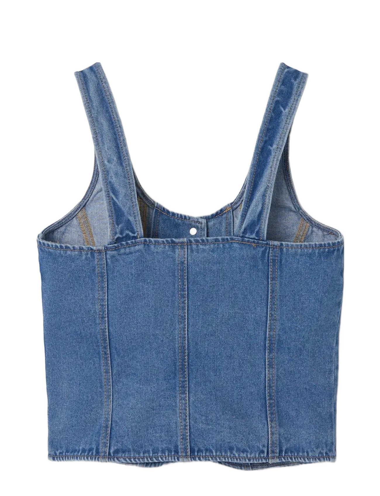 LMTD - NLFSKATIZZA DNM STRAP VEST - medium blue denim - 1