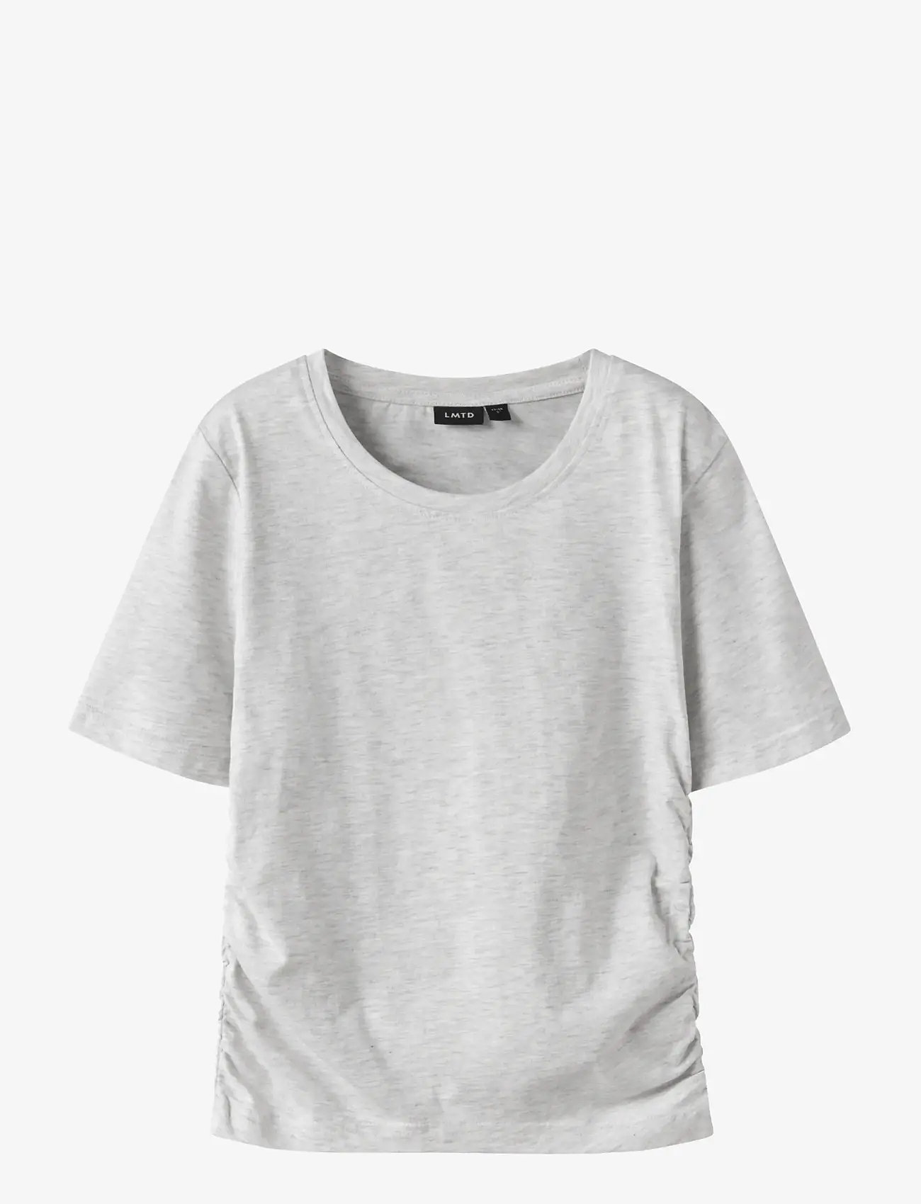 LMTD - NLFNOVEGAT SS SHORT S TOP - kurzärmelige - light grey melange - 0