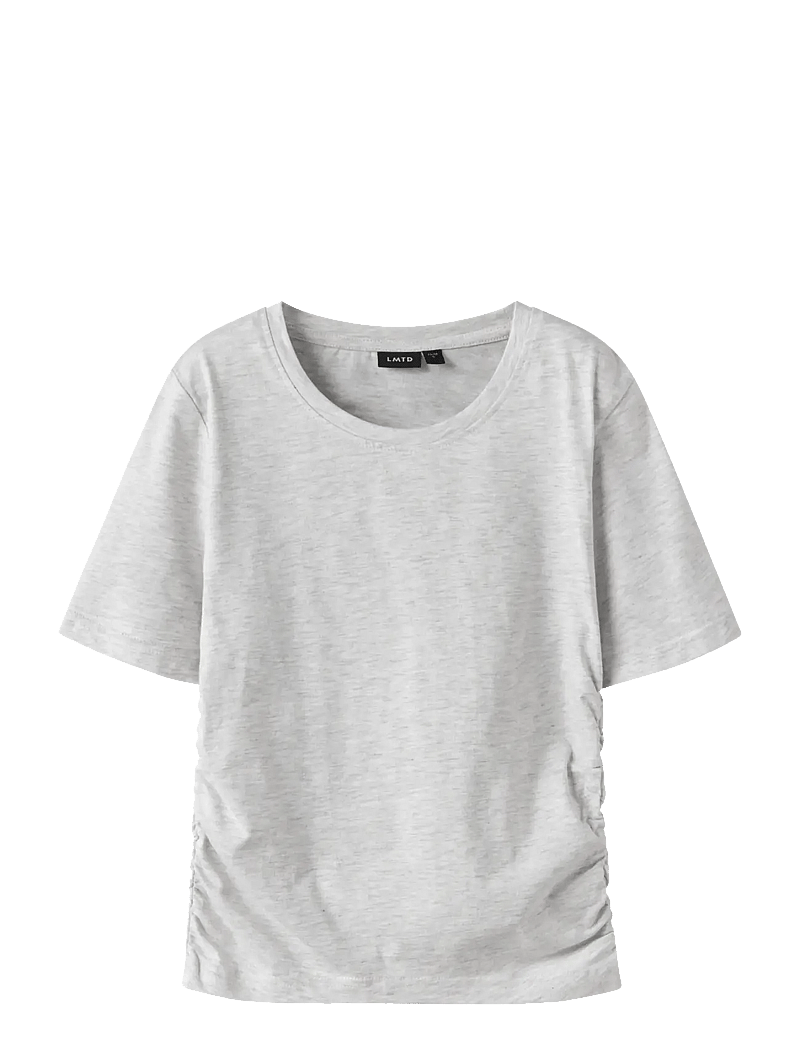 LMTD - NLFNOVEGAT SS SHORT S TOP - kurzärmelige - light grey melange - 0