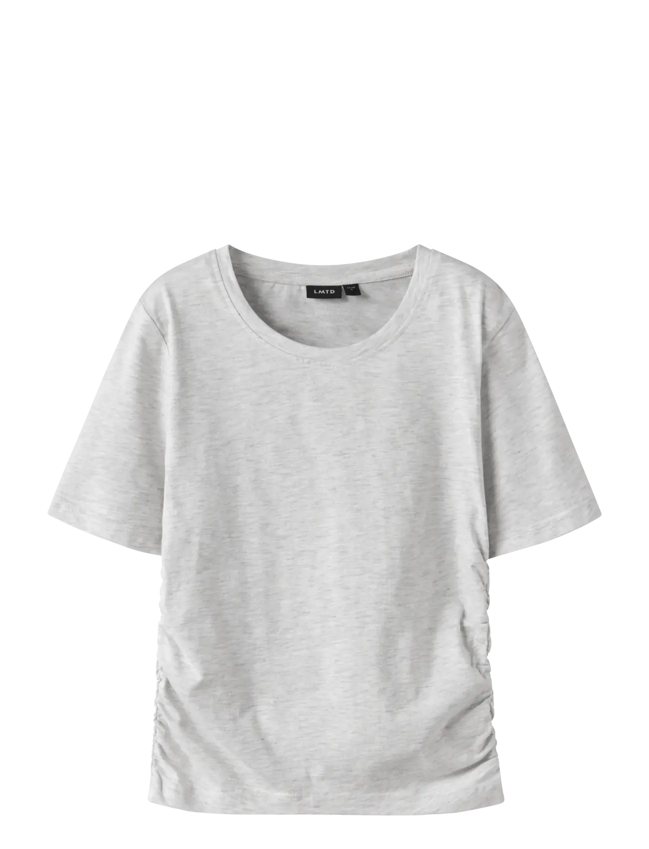 LMTD - NLFNOVEGAT SS SHORT S TOP - lühikeste varrukatega t-särgid - light grey melange - 0