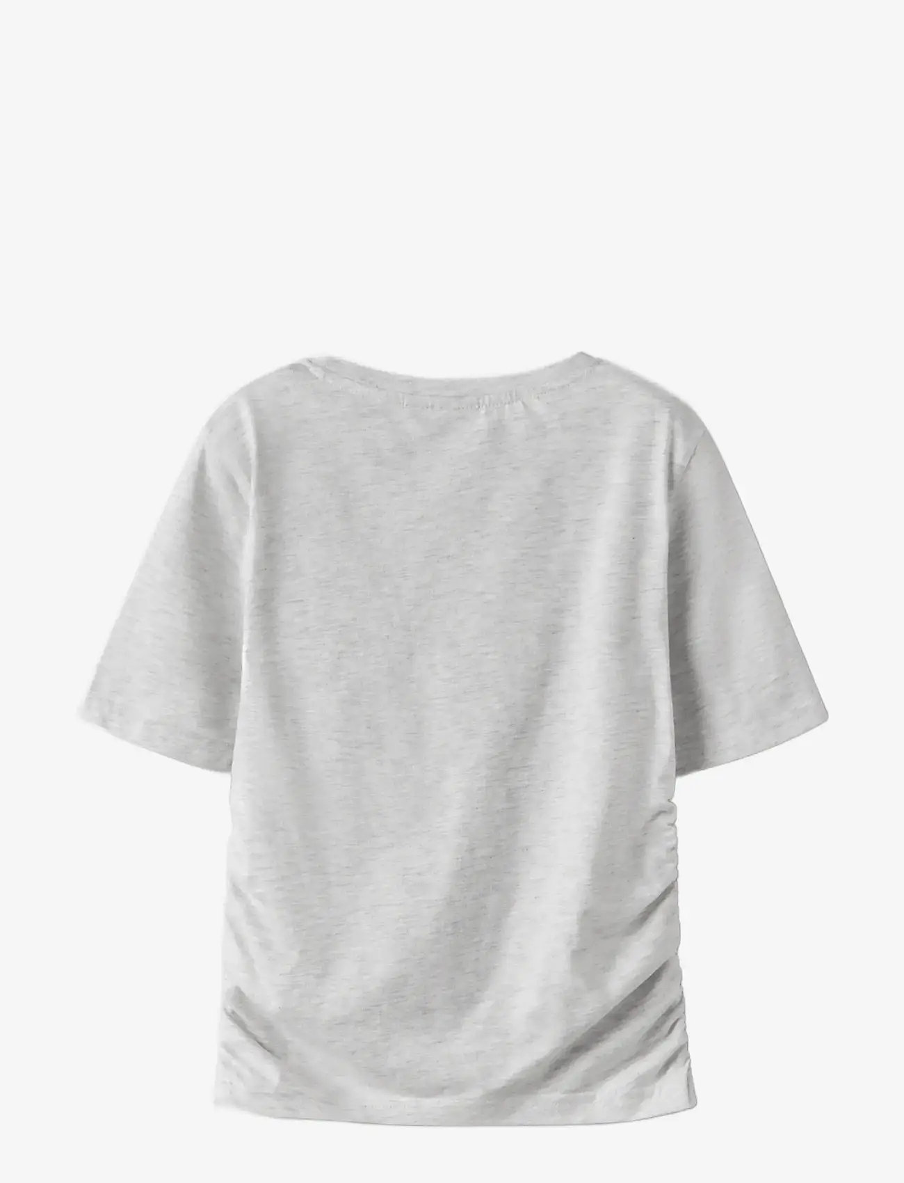 LMTD - NLFNOVEGAT SS SHORT S TOP - kurzärmelige - light grey melange - 1