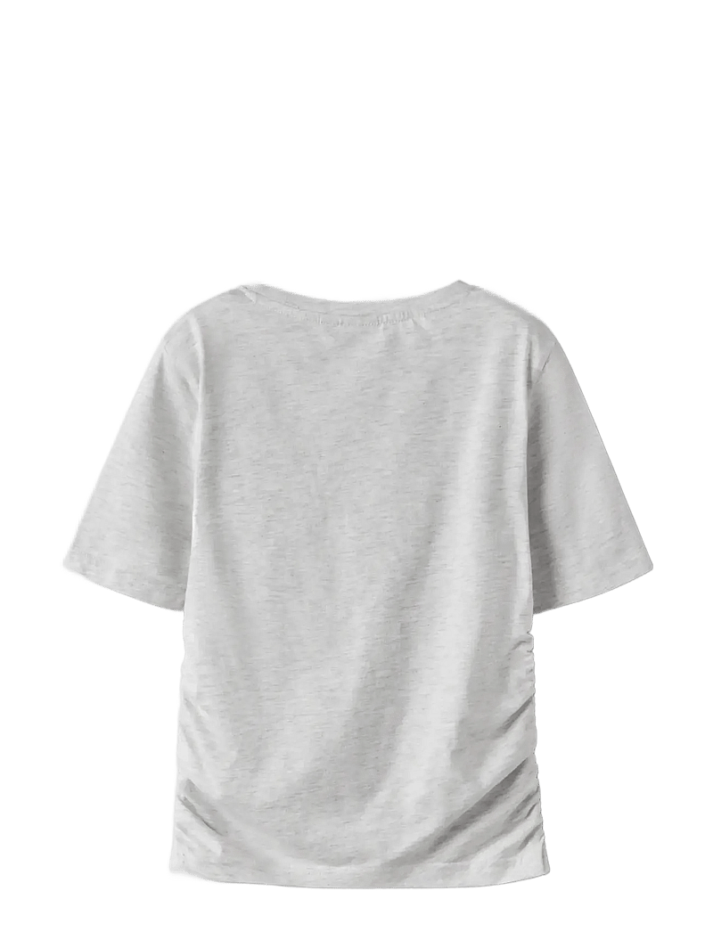 LMTD - NLFNOVEGAT SS SHORT S TOP - kurzärmelige - light grey melange - 1