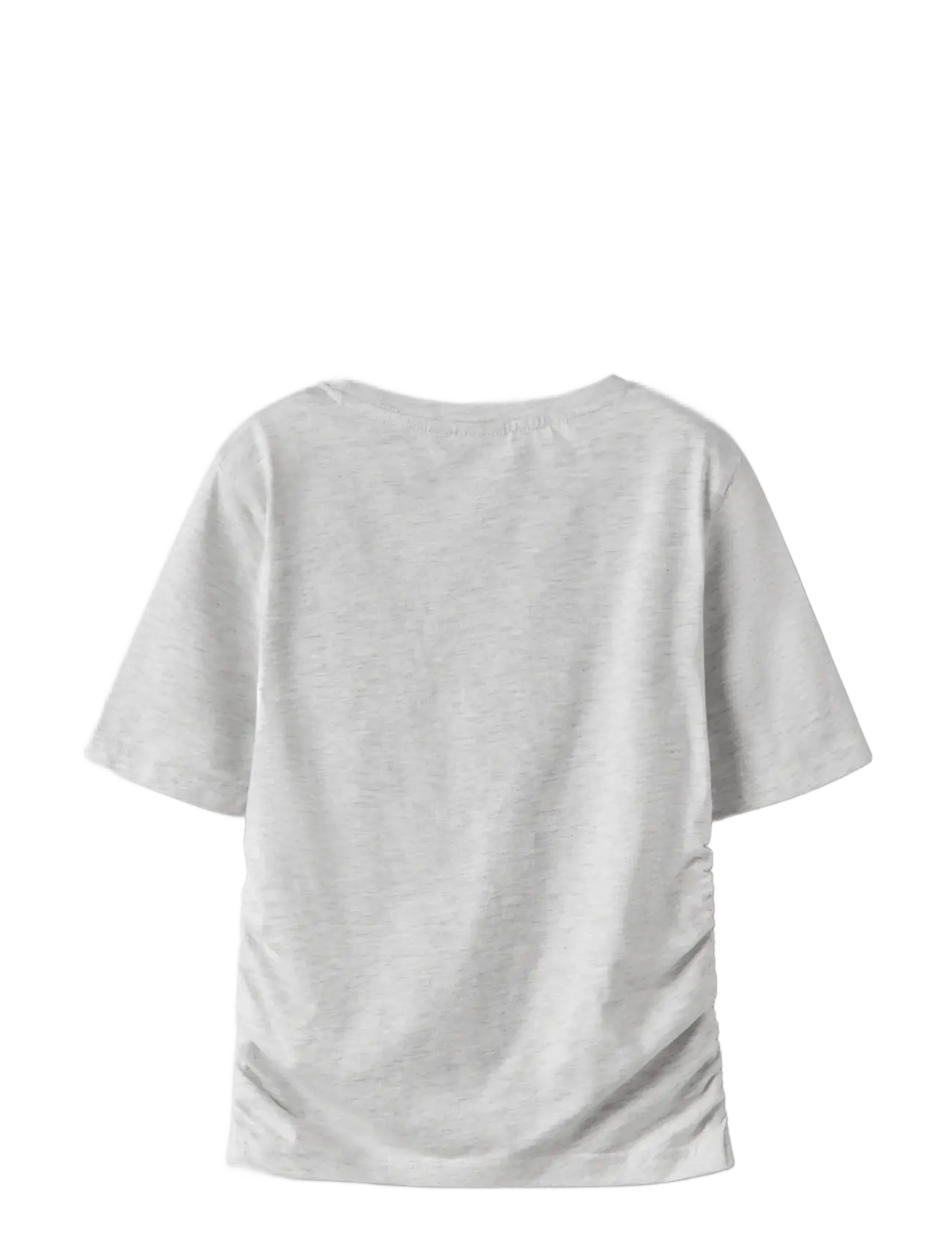LMTD - NLFNOVEGAT SS SHORT S TOP - short-sleeved t-shirts - light grey melange - 1
