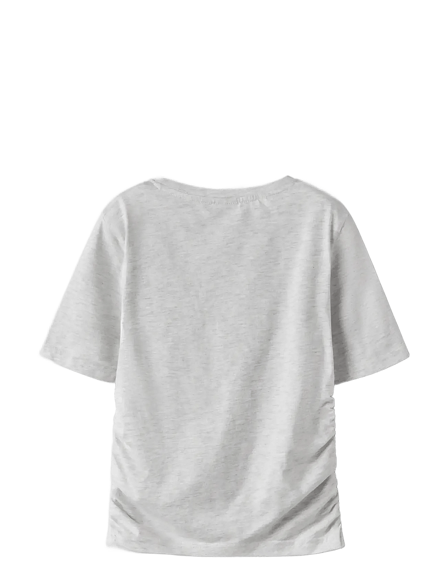 LMTD - NLFNOVEGAT SS SHORT S TOP - lühikeste varrukatega t-särgid - light grey melange - 1