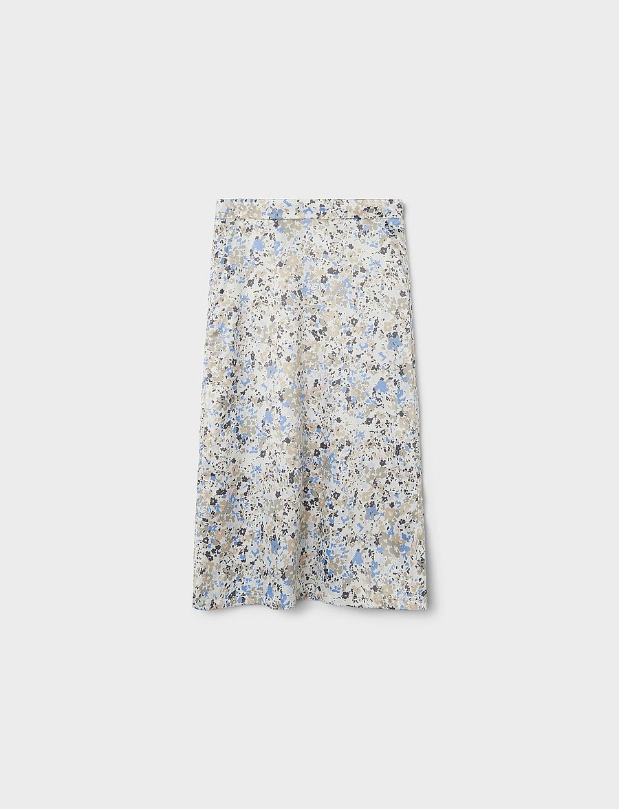 LMTD - NLFFATIN SKIRT - midiseelikud - turtledove - 0