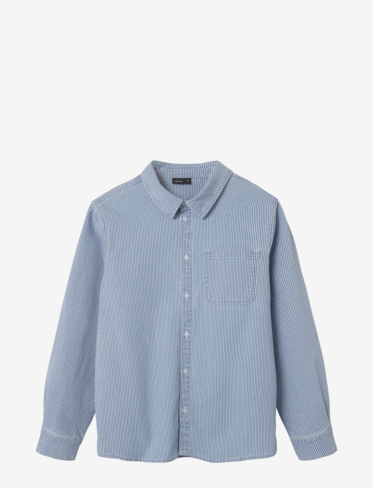 LMTD - NLNNICKY TWI LS OVERSHIRT - light blue denim - 1