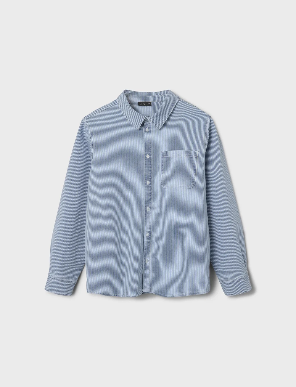 LMTD - NLNNICKY TWI LS OVERSHIRT - pikkade varrukatega särgid - light blue denim - 0