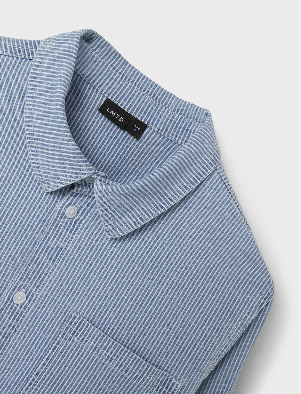 LMTD - NLNNICKY TWI LS OVERSHIRT - pikkade varrukatega särgid - light blue denim - 3