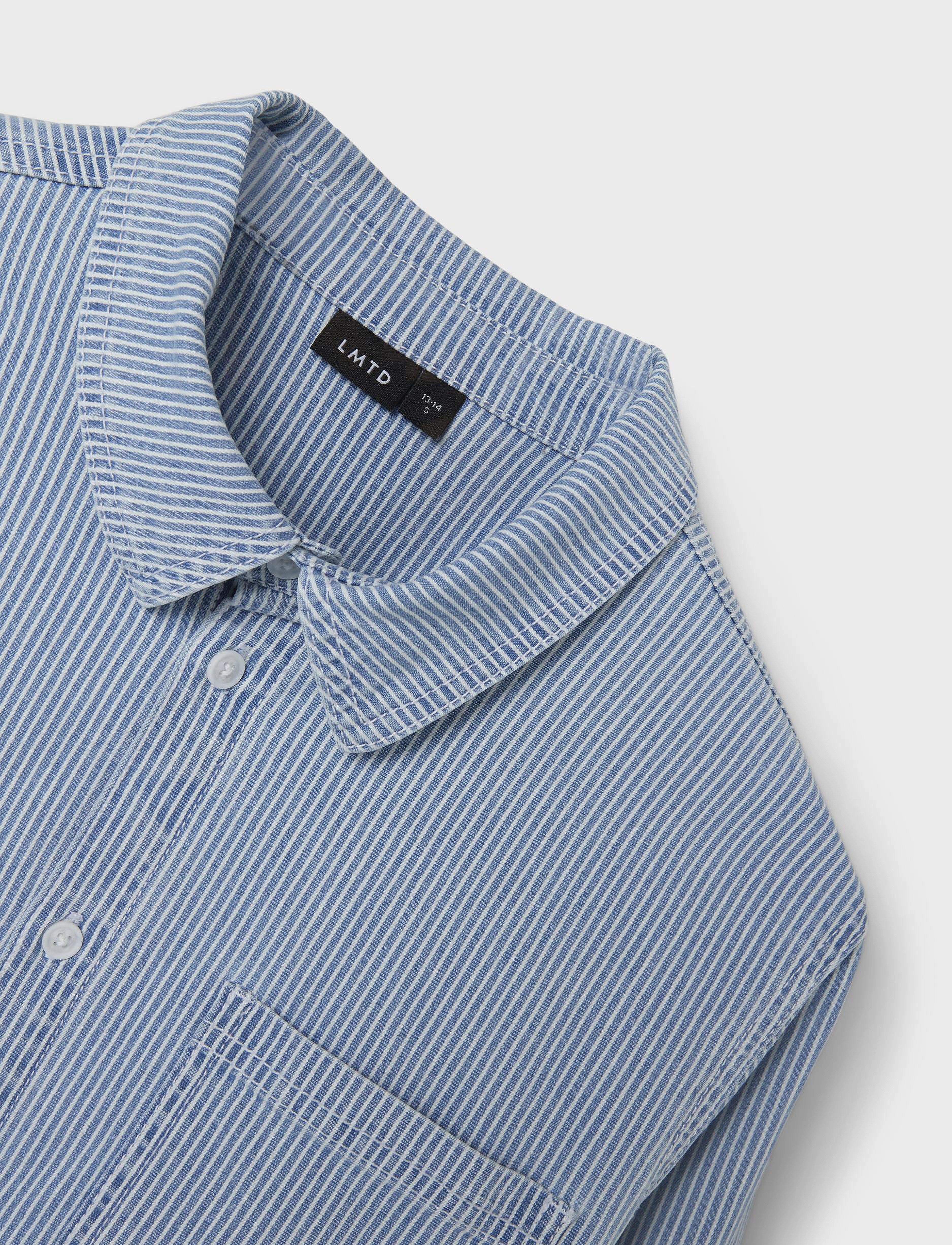 LMTD - NLNNICKY TWI LS OVERSHIRT - light blue denim - 3
