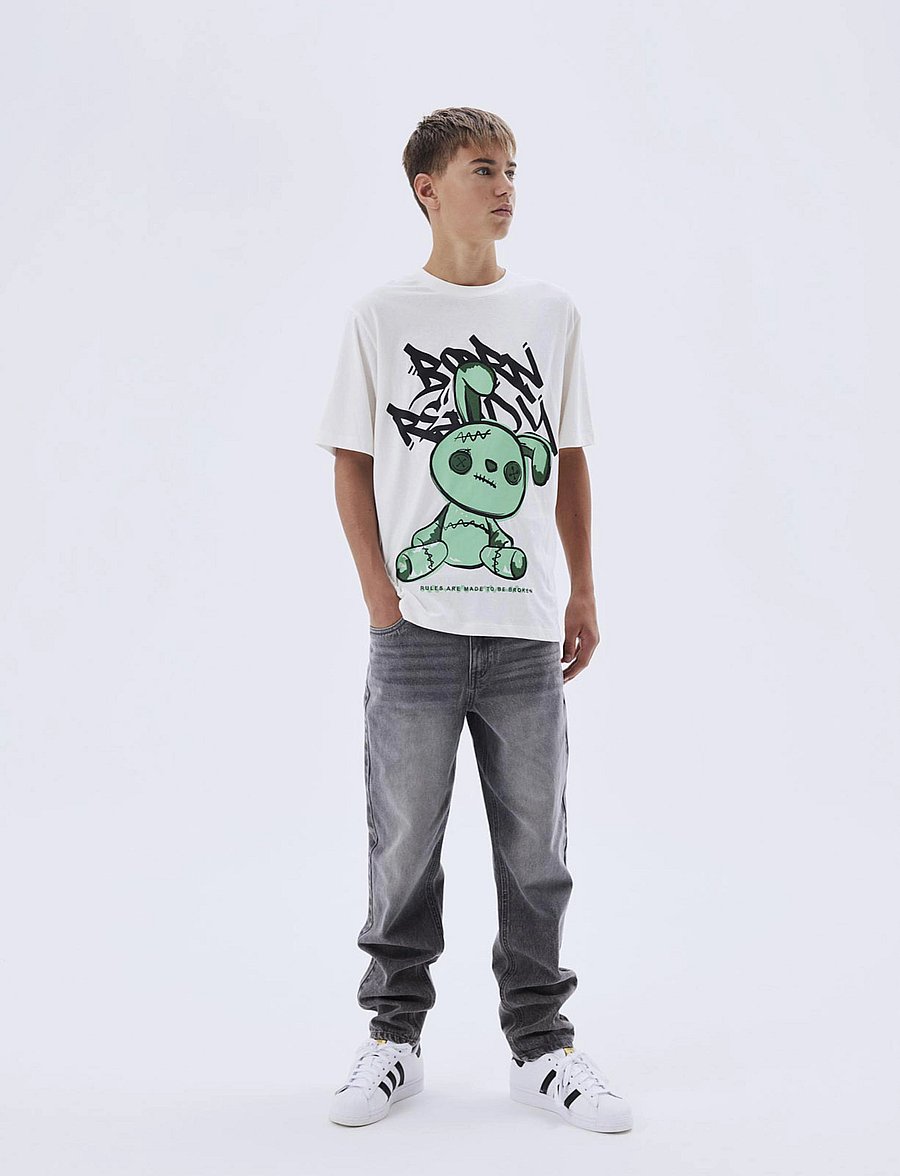LMTD - NLMNIZZA G DNM DAD PANT NOOS - grey denim - 4