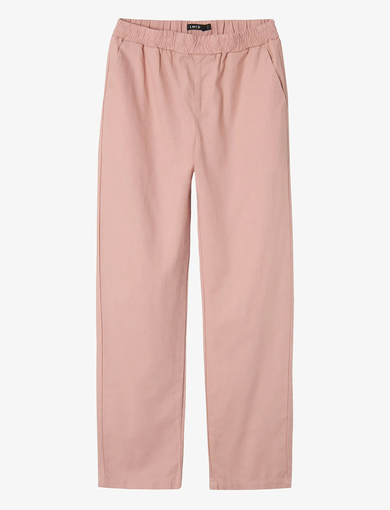 LMTD - NLFHILL LINEN REG PANT - efterårstøj - pale mauve - 0