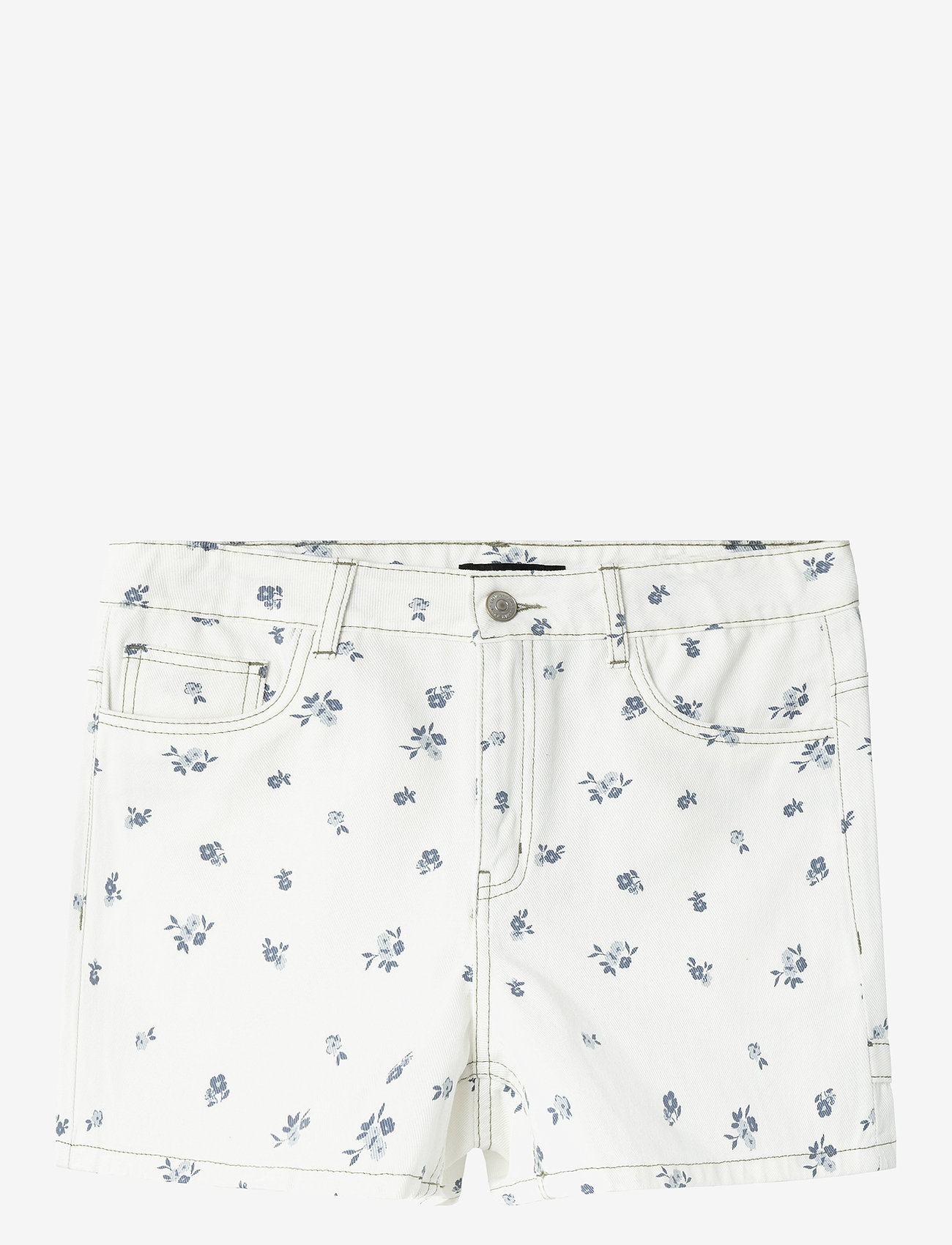 LMTD - NLFUTIZZAFLOW TWI HW SHORTS - jeansshorts - white alyssum - 0