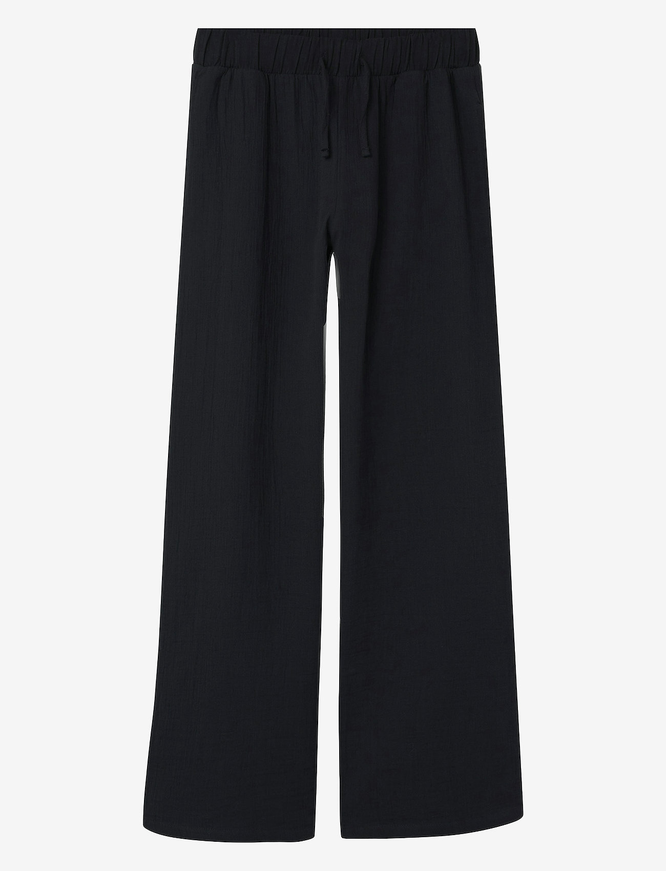 LMTD - NLFHUSSA STRING STRAIGHT PANT - black - 0