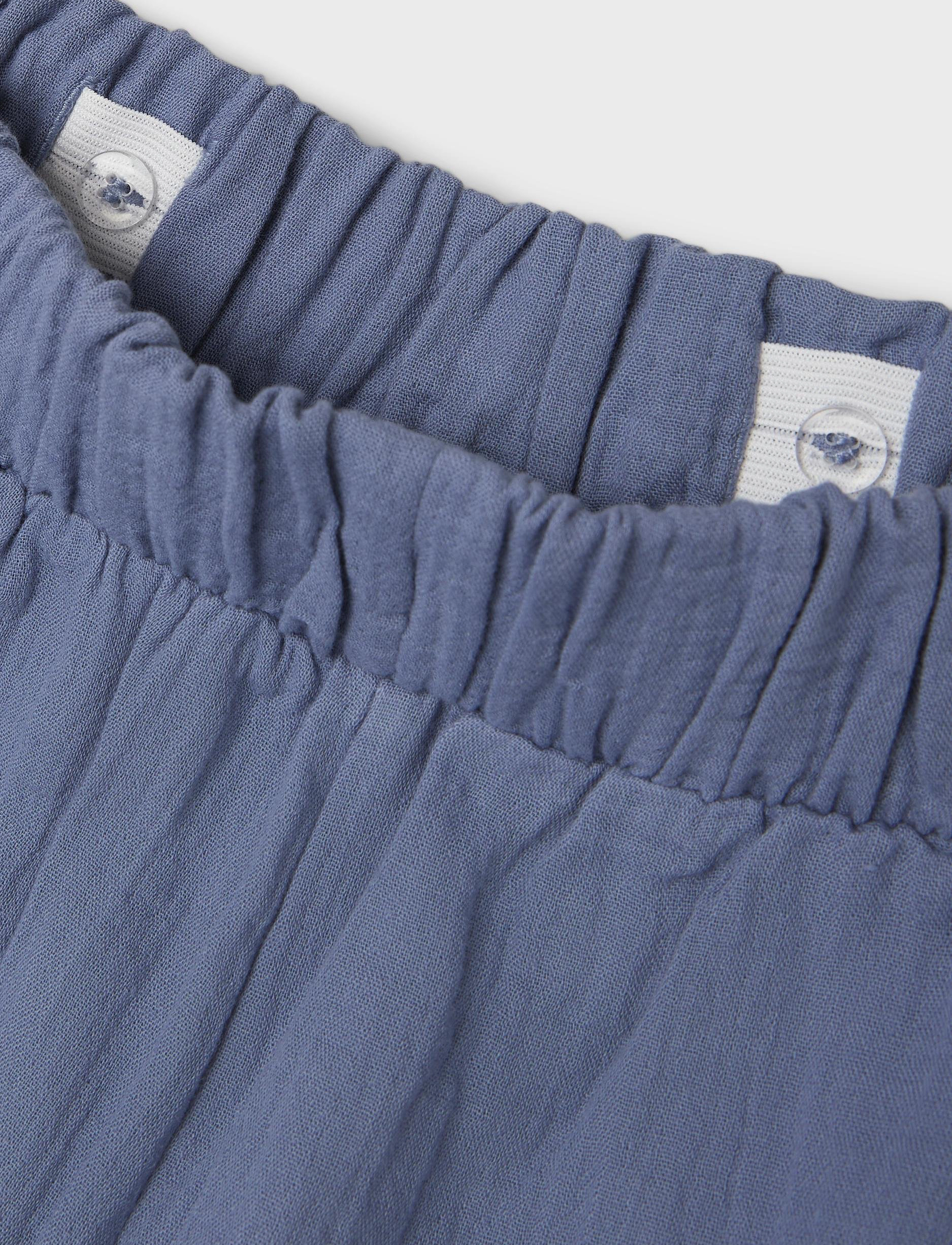 LMTD - NLFHUSSA STRING STRAIGHT PANT - stonewash - 3