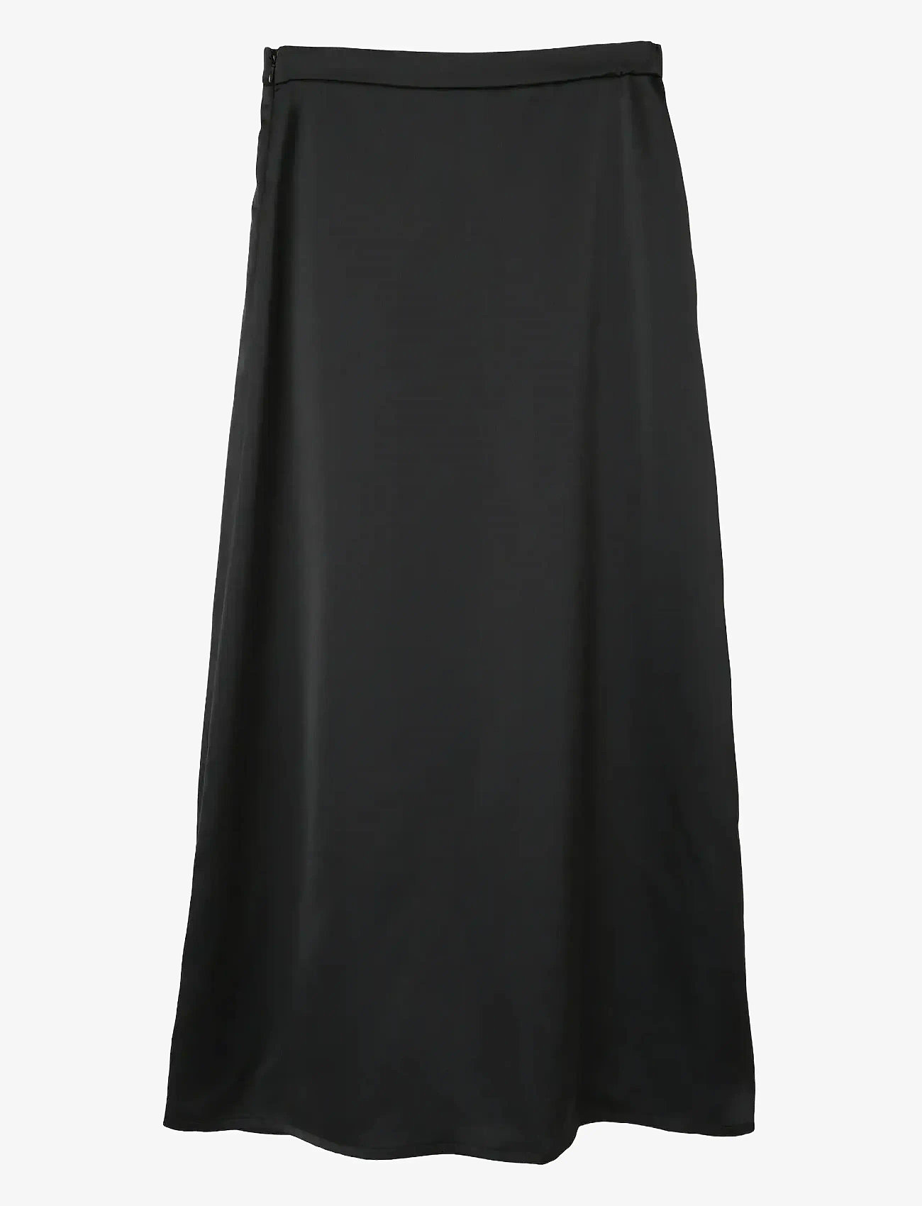 LMTD - NLFSATIN LONG SKIRT - maxi nederdele - black - 0