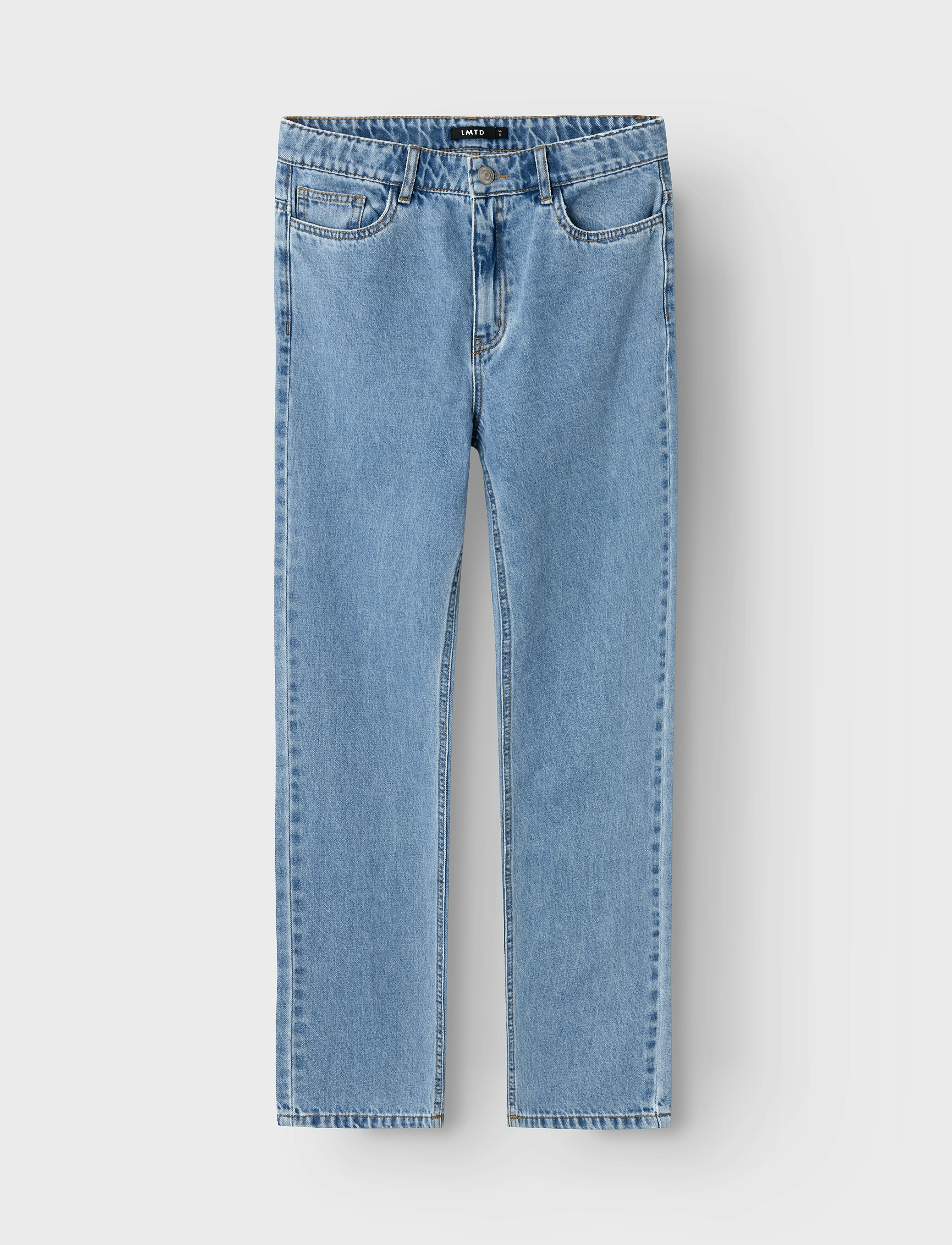 LMTD - NLFKIZZA DNM HW MOM PANT NOOS - regular jeans - light blue denim - 5