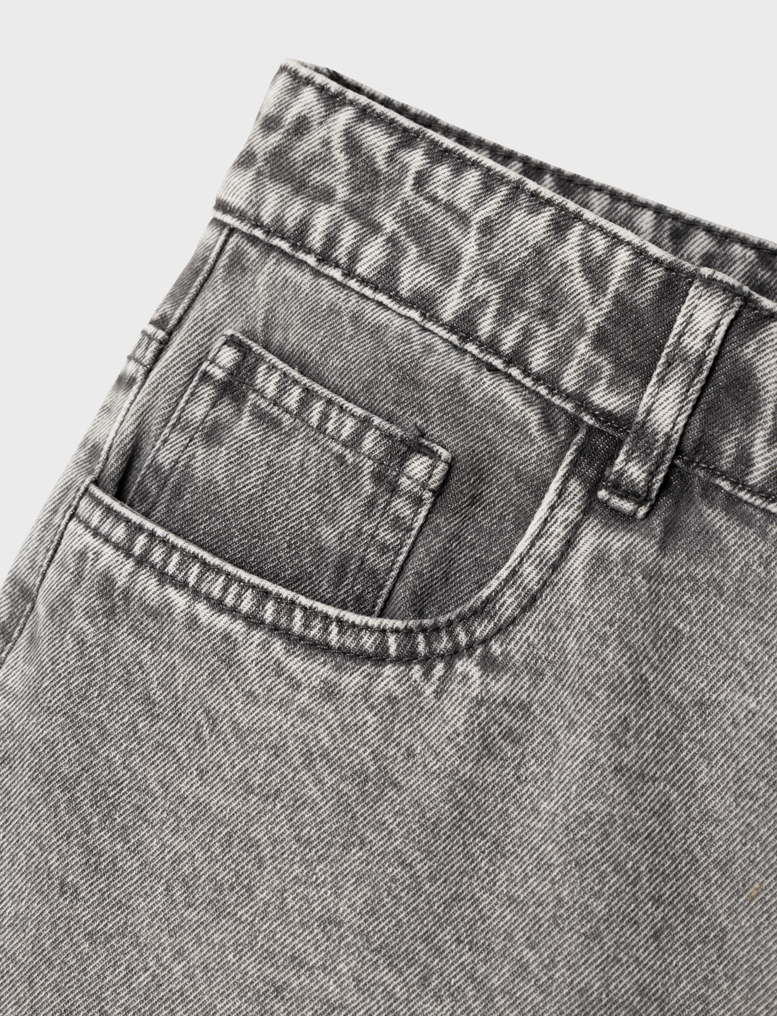 LMTD - NLFKIZZA DNM HW MOM PANT NOOS - light grey denim - 2