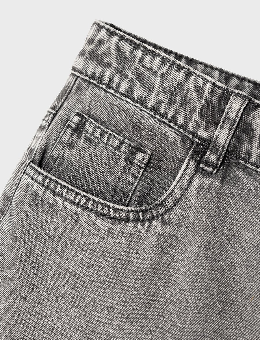 LMTD - NLFKIZZA DNM HW MOM PANT NOOS - light grey denim - 2