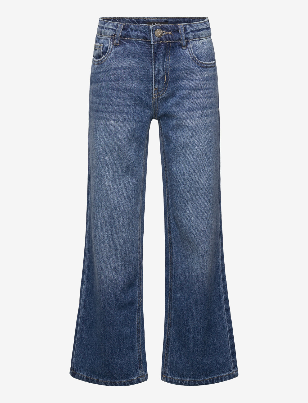 LMTD - NLFKIM DNM LW STRAIGHT PANT NOOS - regular jeans - dark blue denim - 0