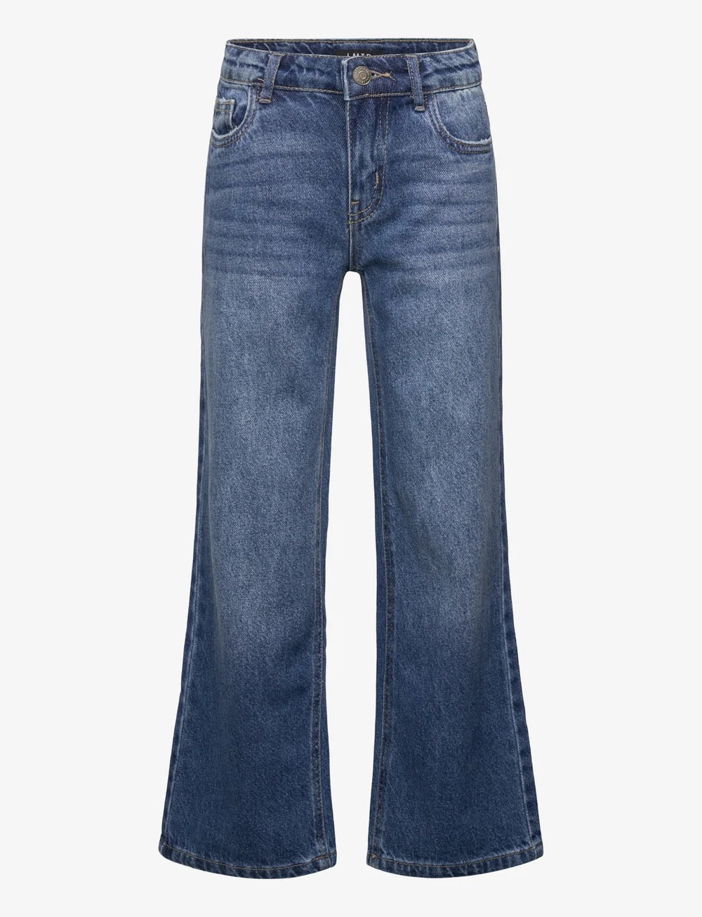 LMTD - NLFKIM DNM LW STRAIGHT PANT NOOS - regular jeans - dark blue denim - 0