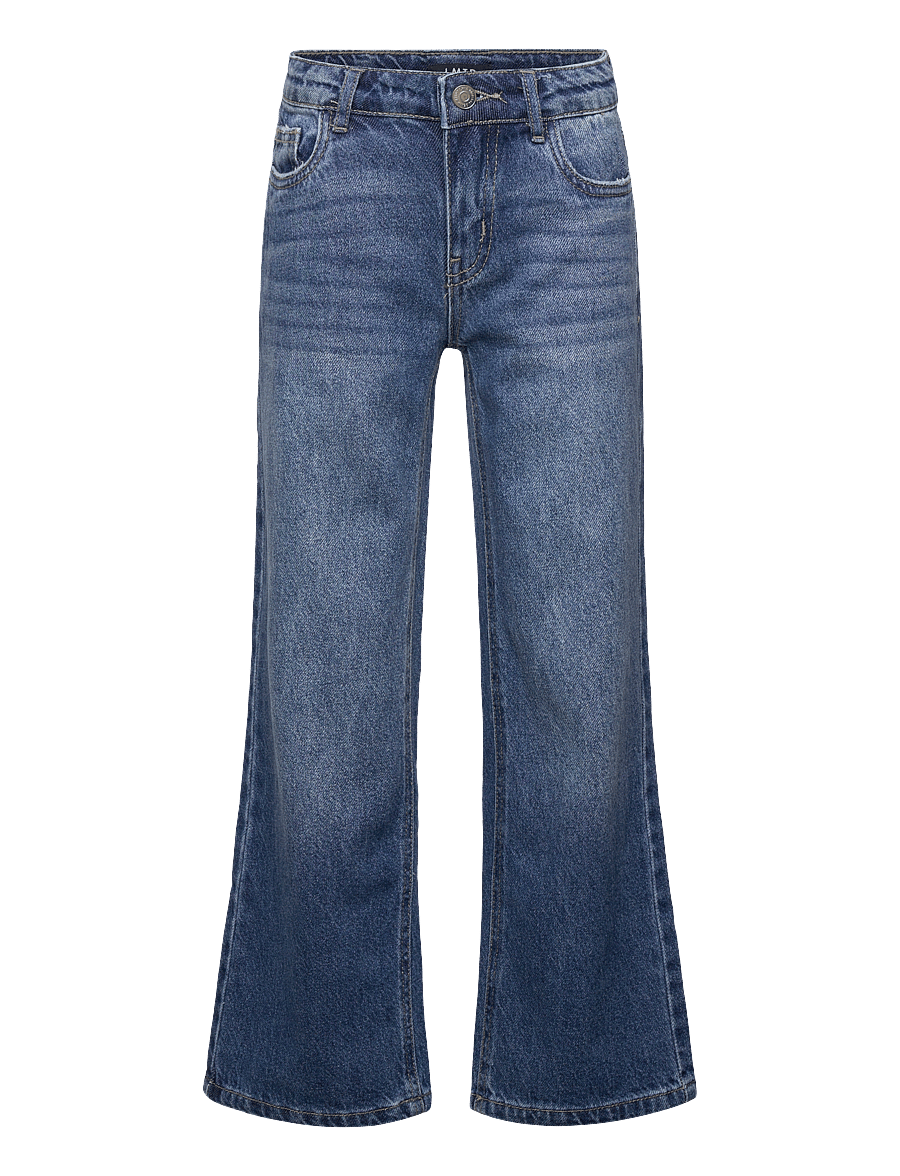 LMTD - NLFKIM DNM LW STRAIGHT PANT NOOS - regular jeans - dark blue denim - 0