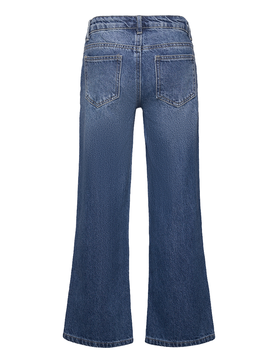 LMTD - NLFKIM DNM LW STRAIGHT PANT NOOS - regular jeans - dark blue denim - 1