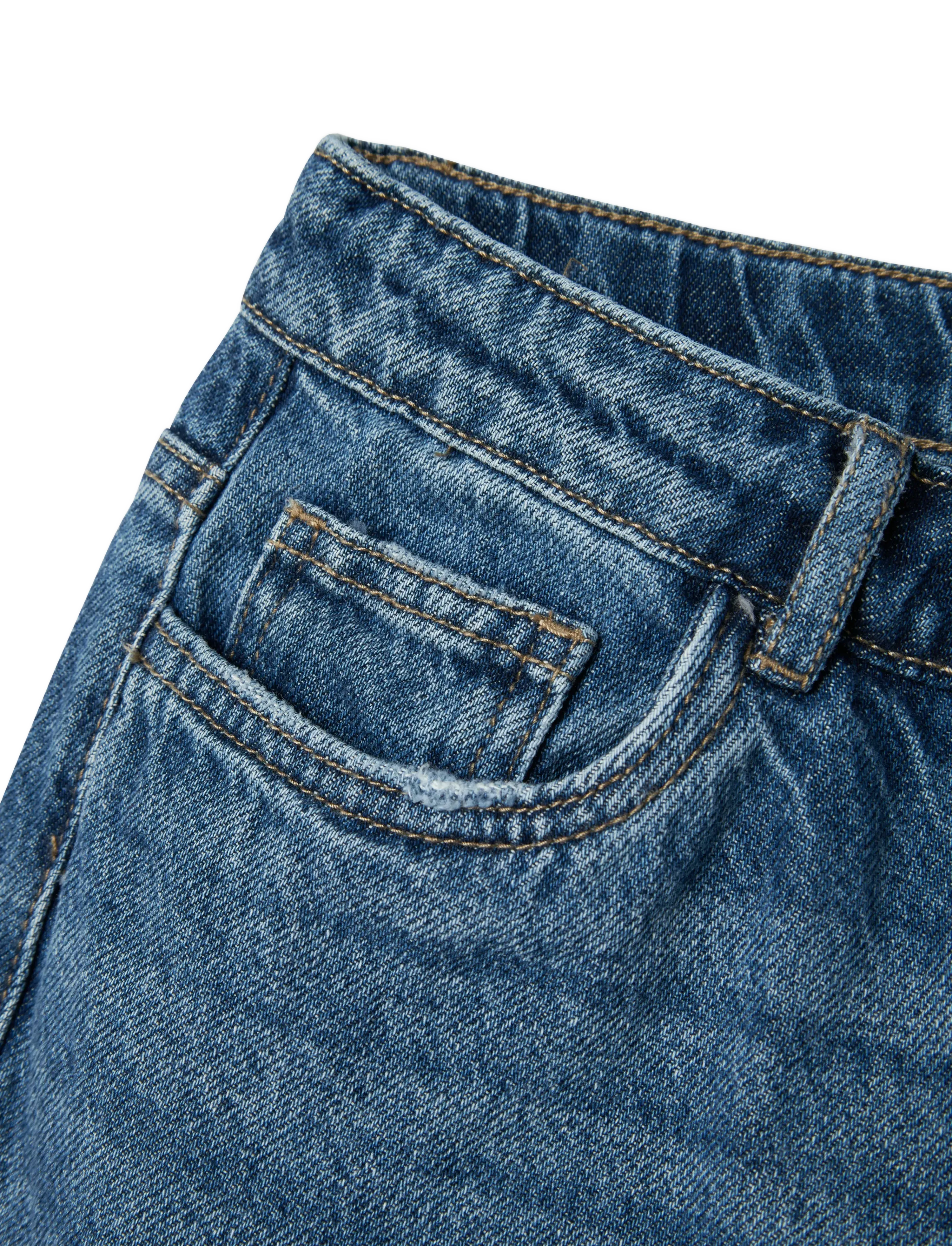 LMTD - NLFKIM DNM LW STRAIGHT PANT NOOS - regular jeans - dark blue denim - 2