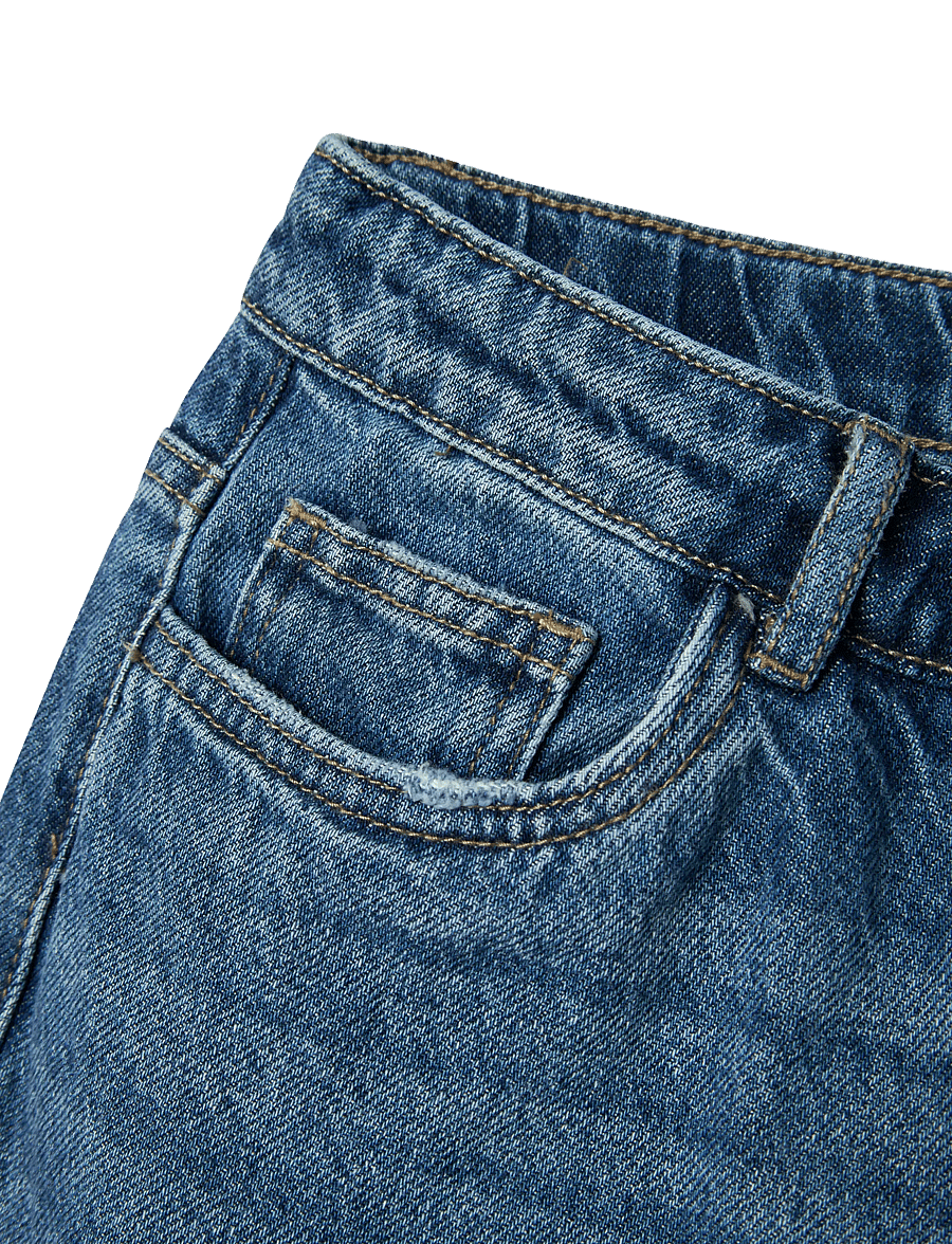 LMTD - NLFKIM DNM LW STRAIGHT PANT NOOS - regular jeans - dark blue denim - 2