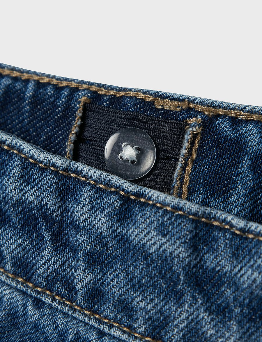 LMTD - NLFKIM DNM LW STRAIGHT PANT NOOS - regular jeans - dark blue denim - 3