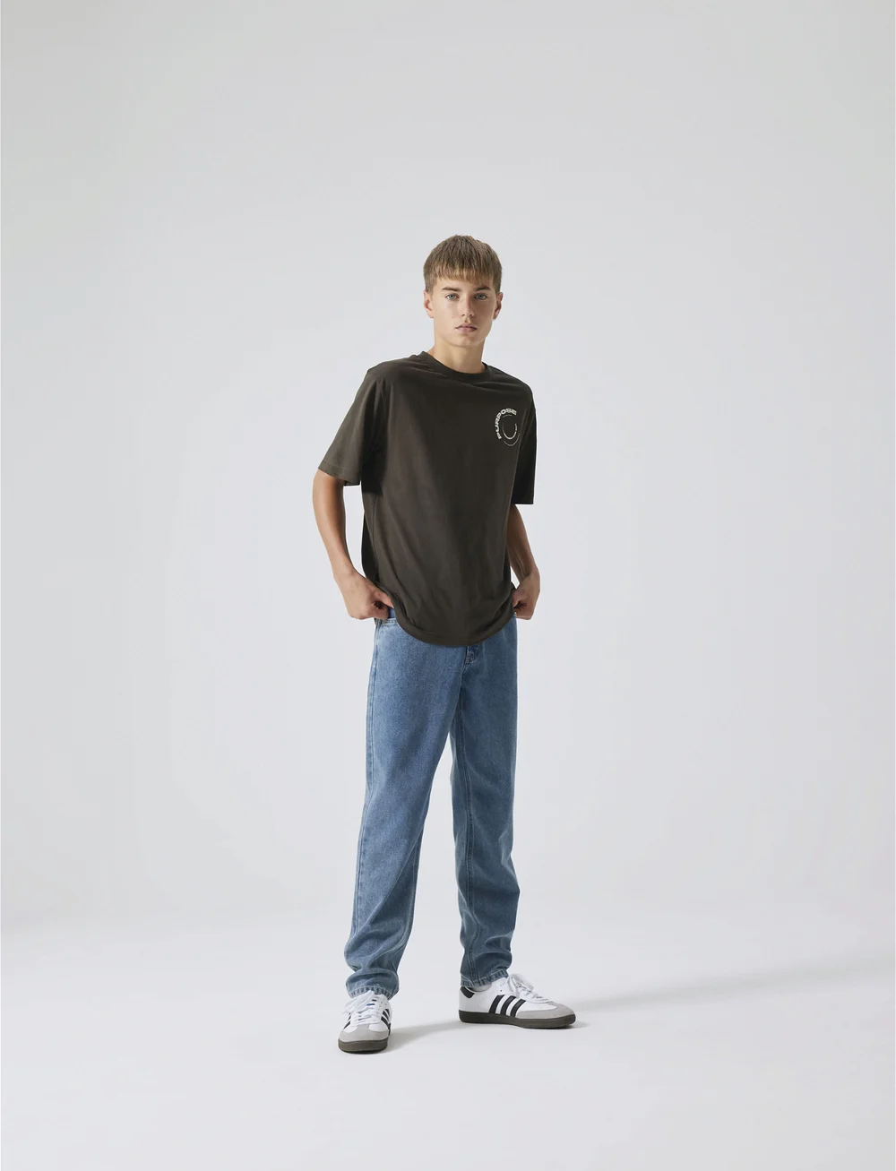 LMTD - NLMKIM DNM DAD STRAIGHT PANT NOOS - regular jeans - medium blue denim - 0