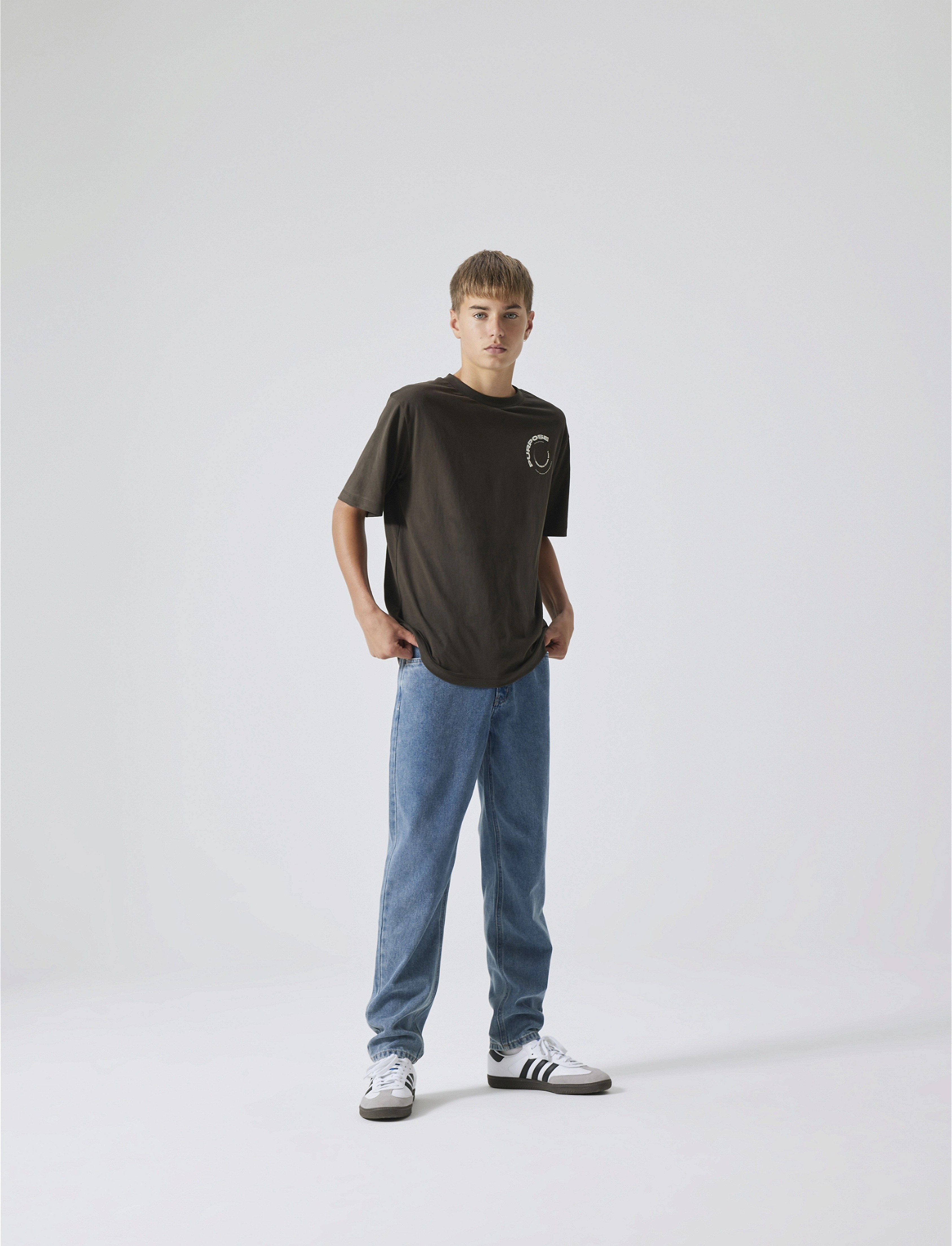 LMTD NLMKIM DNM DAD STRAIGHT PANT NOOS - Underdele - MEDIUM BLUE DENIM / blue