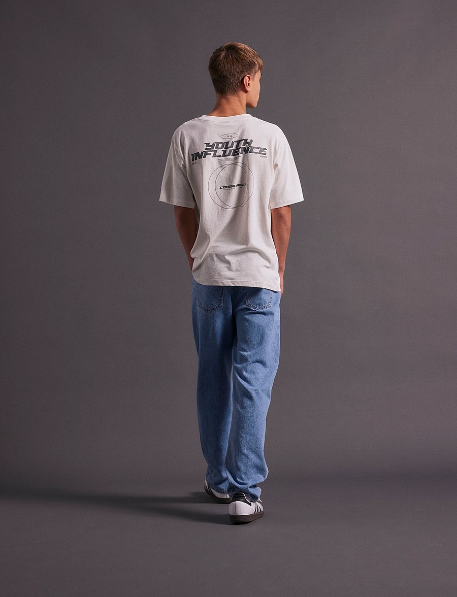LMTD - NLMKIM DNM DAD STRAIGHT PANT NOOS - regular jeans - medium blue denim - 4