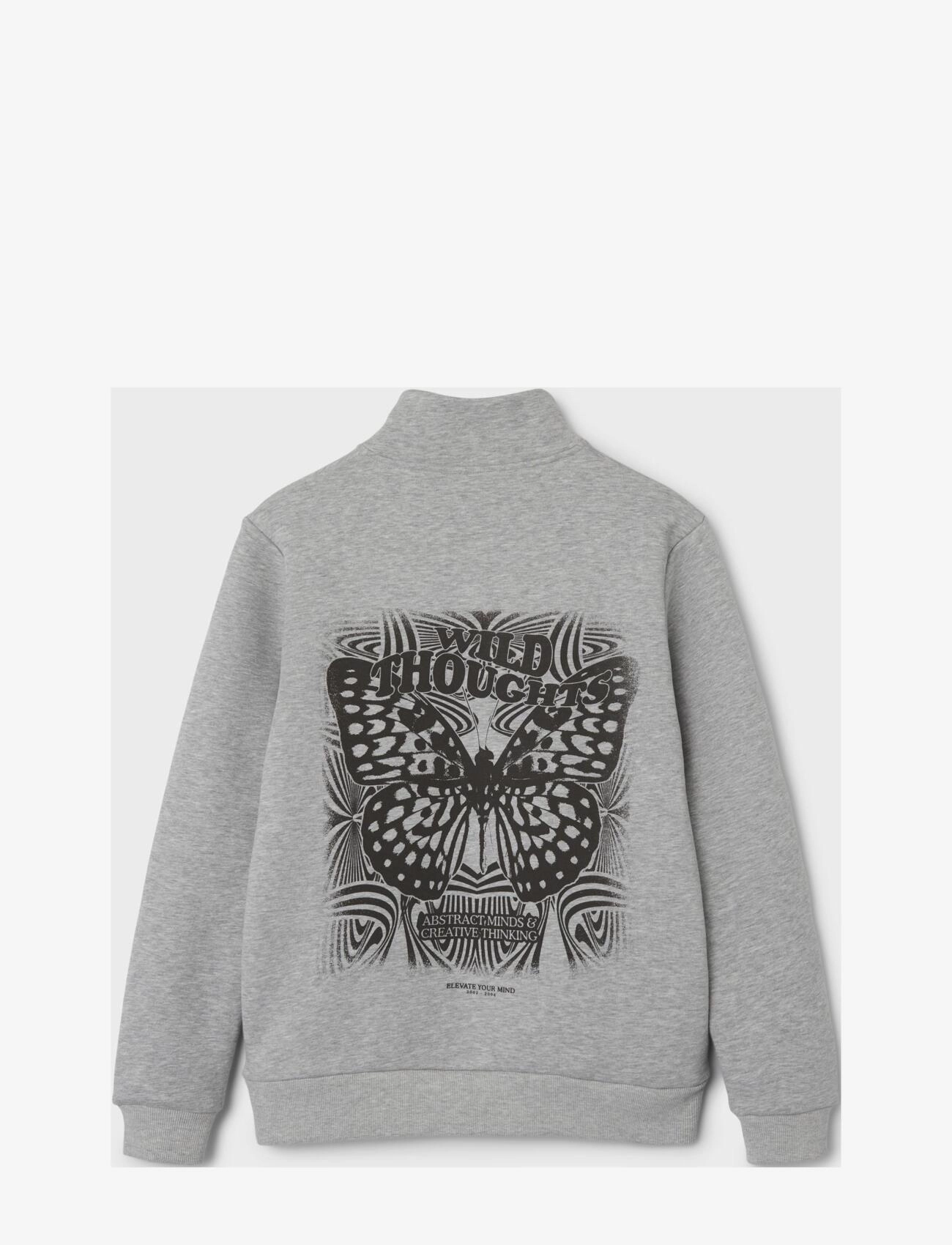 LMTD - NLFRAJLA LS HALF ZIP SWEAT - light grey melange - 1