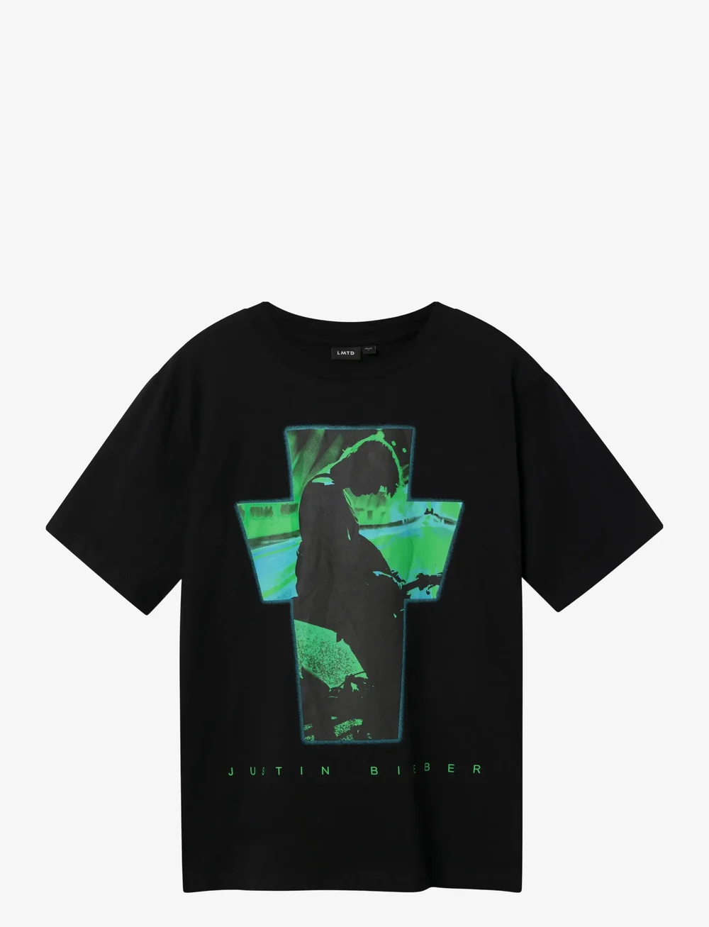 LMTD - NLNASBEN JUSTINBIEBER SS L TOP UNV - kurzärmelige - black - 0