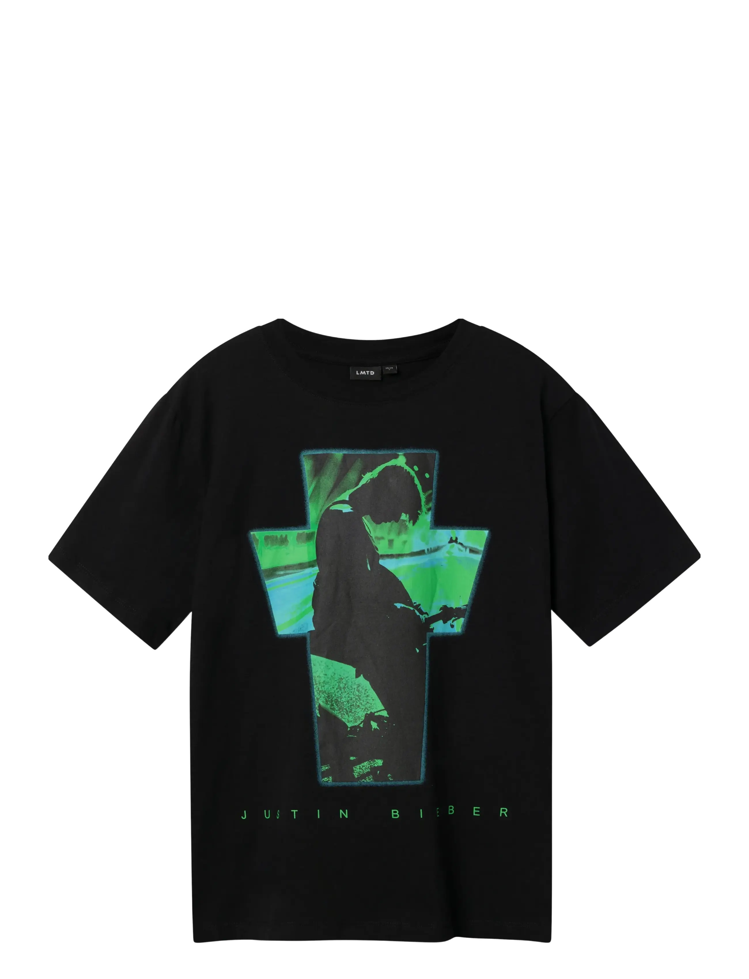 LMTD NLNASBEN JUSTINBIEBER SS L TOP UNV - Överdelar - BLACK / black