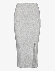 LMTD - NLFLUNNE LONG SLIM SKIRT - spódnice długie - light grey melange - 0